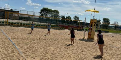 FINAŁ REJONU W PIŁCE PLAŻOWEJ DZIEWCZĄT W RAMACH IMS
