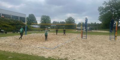 FINAŁ REJONU W SIATKÓWCE PLAŻOWEJ DZIEWCZĄT W RAMACH IGRZYSK MŁODZIEŻY SZKOLNEJ.