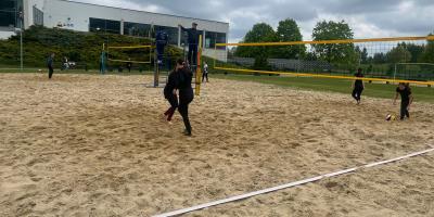 FINAŁ REJONU W SIATKÓWCE PLAŻOWEJ DZIEWCZĄT W RAMACH IGRZYSK MŁODZIEŻY SZKOLNEJ.