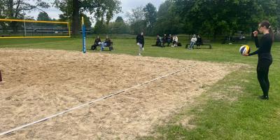 FINAŁ REJONU W SIATKÓWCE PLAŻOWEJ DZIEWCZĄT W RAMACH IGRZYSK MŁODZIEŻY SZKOLNEJ.