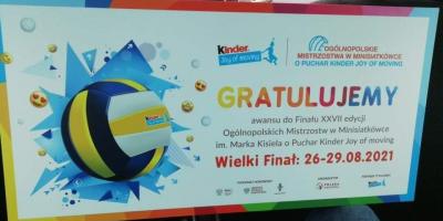 FINAŁ WOJEWÓDZKI W MINISIATKÓWCE CHŁOPCÓW "3" KINDER JOY OF MOVING