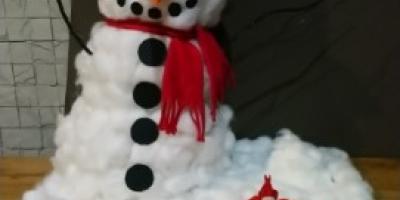 I miejsce w konkursie plastycznym pt. "Śniegowy bałwanek"