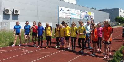 IV miejsce w finale rejonu w czwórkach lekkoatletycznych dziewcząt