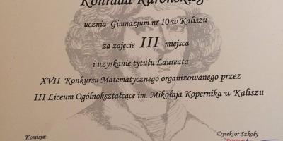 Konrad z kolejnym sukcesem na koncie