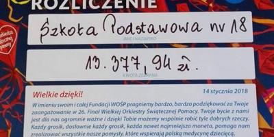 Sukces szkolnego podsztabu WOŚP