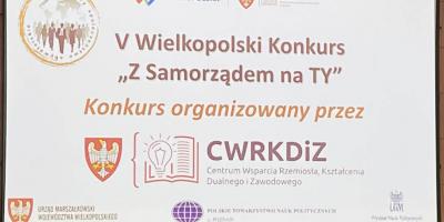 Sukces - Zuzanna Szczepaniak,  laureatką konkursu "Z Samorządem na TY