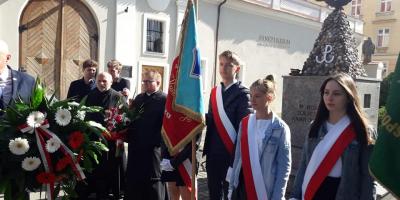 Udział Pocztu Sztandarowego w uroczystościach patriotycznych