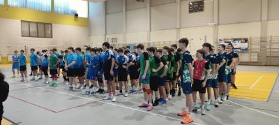 Wicemistrzowie Rejonu w siatkówce chłopców w ramach Igrzysk Młodzieży Szkolnej.