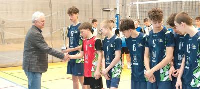 Wicemistrzowie Rejonu w siatkówce chłopców w ramach Igrzysk Młodzieży Szkolnej.