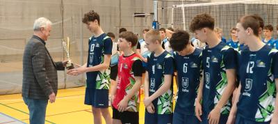 Wicemistrzowie Rejonu w siatkówce chłopców w ramach Igrzysk Młodzieży Szkolnej.