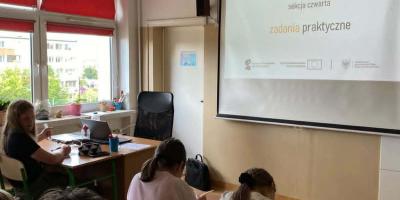 Zajęcia  "Promowanie i wdrażanie nowoczesnych metod edukacji w placówkach oświatowych Miasta Kalisza: